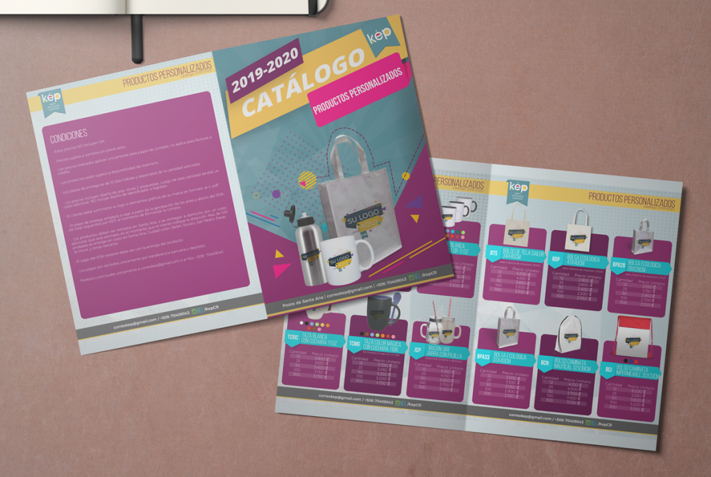 KEP printed product catalog